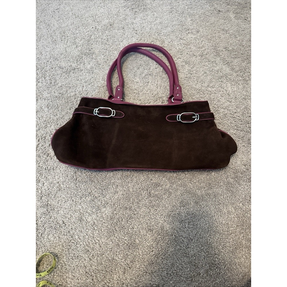 Cole Haan Alexa Suede Handbag Deep Mauve